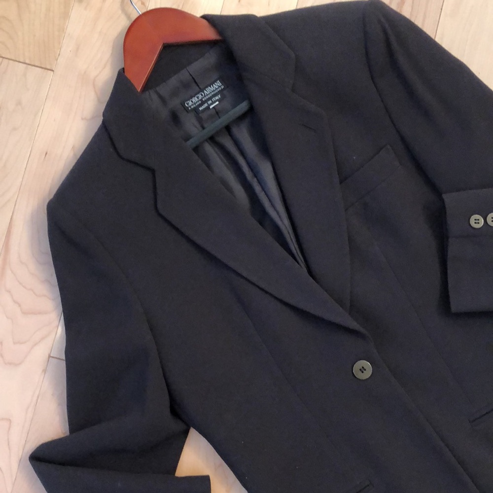 Giorgio Armani Brown Jacket Size 42 Made in Italy - Picture 4 of 10